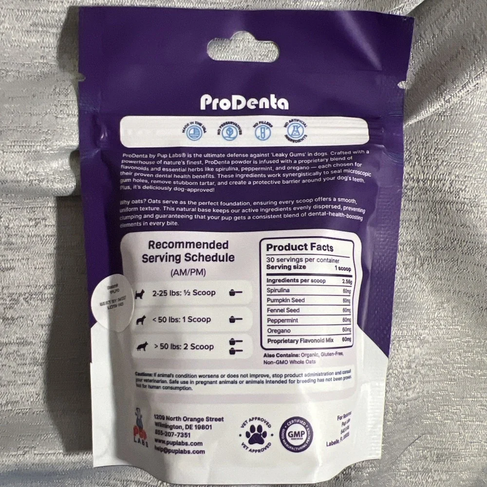 All-Natural Dog Dental Powder for Teeth Cleaning, Dental Powder for Dogs Teeth